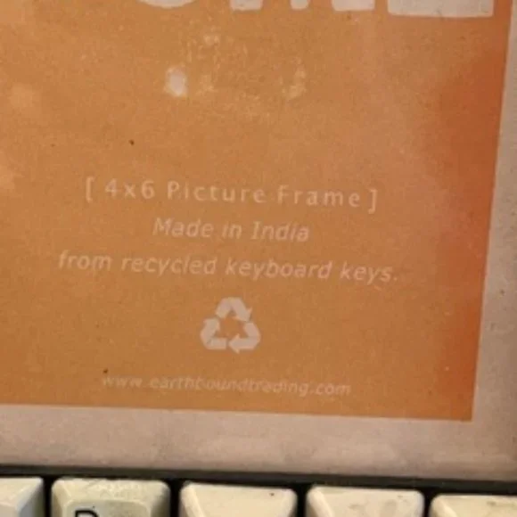 Upcycled Computer Keyboard Keys Frame - Picture 6 of 14